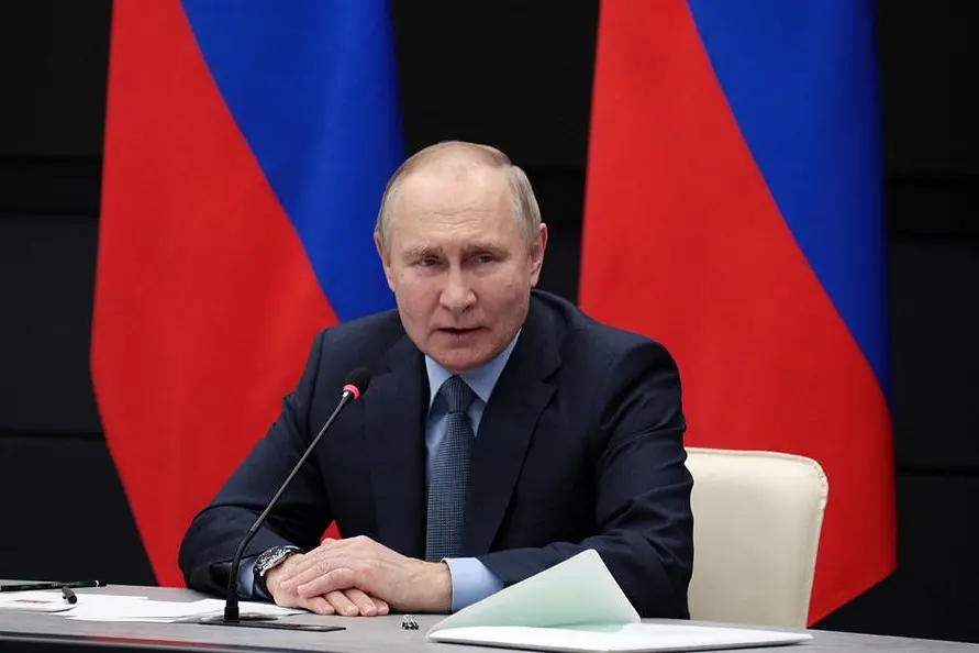 Russia\\'s President Vladimir Putin chairs a meeting with leadership of military-industrial complex enterprises in Tula, Russia, on December 23, 2022. (Photo by SPUTNIK / AFP) , Agence France-Presse (AFP)/AFP