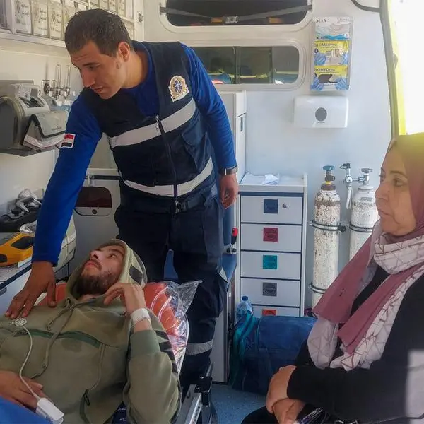 14 Saudi ambulances cross Rafah border heading to Gaza