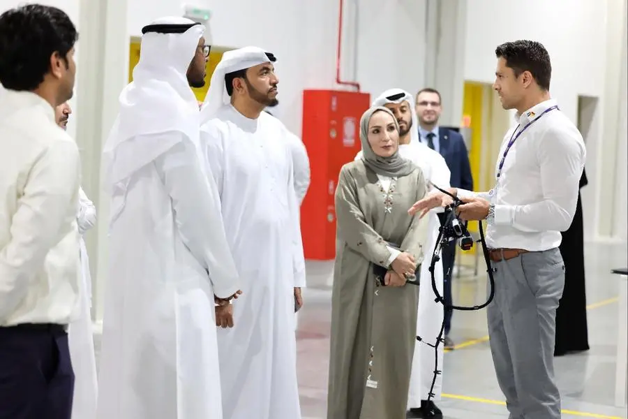 Delegation from the Ministry of Industry and Advanced Technology (MoIAT), led by His Excellency Omar Al Suwaidi, Undersecretary of MoIAT. Image Courtesy: UAE Ministry of Industry and Advanced Technology (MoIAT)