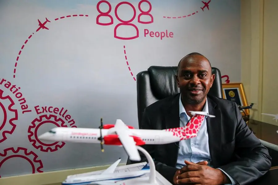 JamboJet\\'s Chief Executive Officer (CEO) Ndegwa Karanja attends a Reuters interview at their headquarters along the Airport North Rd, in Nairobi, Kenya June 29, 2023. REUTERS/Thomas Mukoya , Reuters/REUTERS