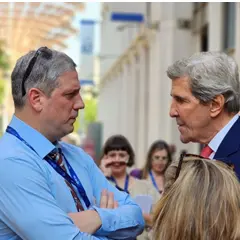 John Kerry and Tim Ryan connect at COP28 in Dubai