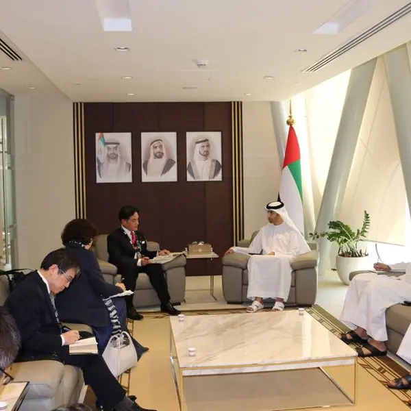 HE Dr Thani Al Zeyoudi meets Japanese counterpart to discuss strengthening bilateral economic cooperation