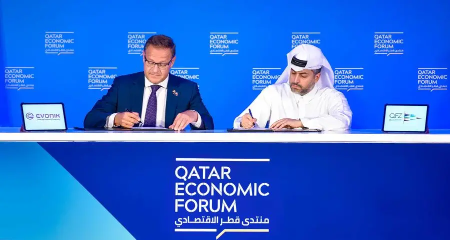 QFZ and Evonik sign MoU at Qatar Economic Forum, aiming to explore investment opportunities in Qatar