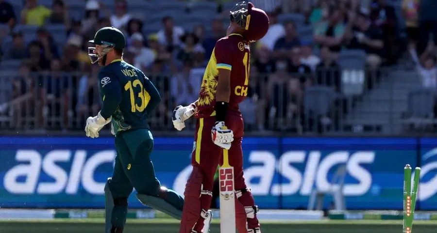 Russell on fire as West Indies make 220-6 in 3rd Australia T20
