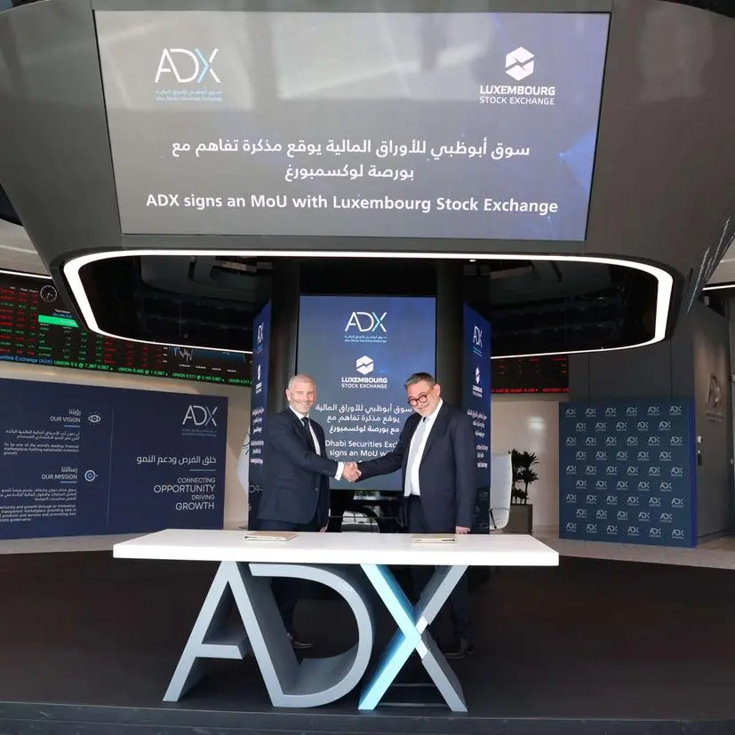 Abu Dhabi Securities Exchange and the Luxembourg Stock Exchange sign MoU