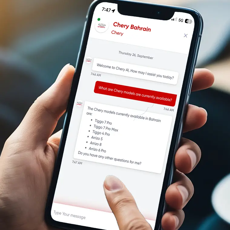 Chery launches Bahrain’s 1st Generative AI-powered virtual assistant within the automotive sector