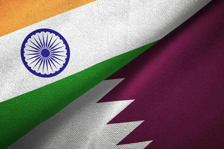 Qatar and India flag together. Getty Images Image used for illustrative purpose.