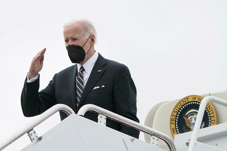 U.S. President Joe Biden boards Air Force One en route to Wilmington, Delaware, from Joint Base Andrews, Maryland, U.S. May 27, 2022. REUTERS/Elizabeth Frantz , Reuters