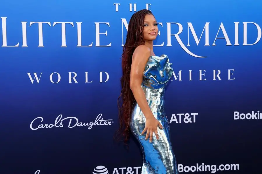 Halle Bailey Wears Blue Dress To 'Little Mermaid' Australia Premiere –  Hollywood Life