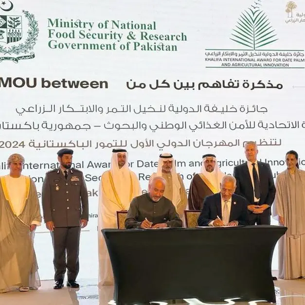 UAE, Pakistan sign MoU to boost agricultural innovation and research