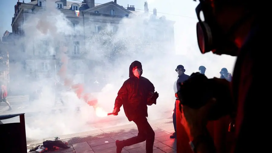 Clashes erupt as protesters march against French pension overhaul