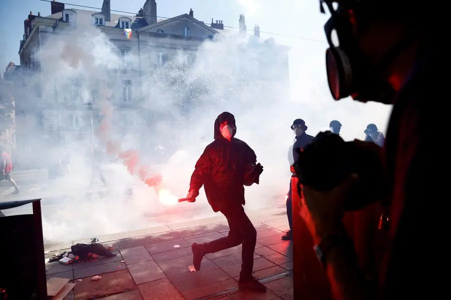 Clashes erupt as protesters march against French pension overhaul