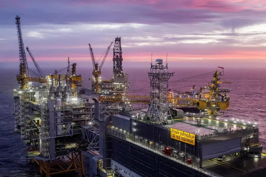 FILE PHOTO: A view of the Johan Sverdrup oilfield in the North Sea, January 7, 2020. Carina Johansen/NTB Scanpix/via REUTERS