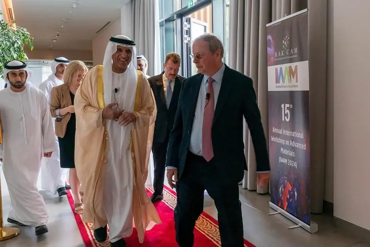 Ras Al Khaimah Ruler attends the opening of the 15th International Workshop  on Advanced Materials 