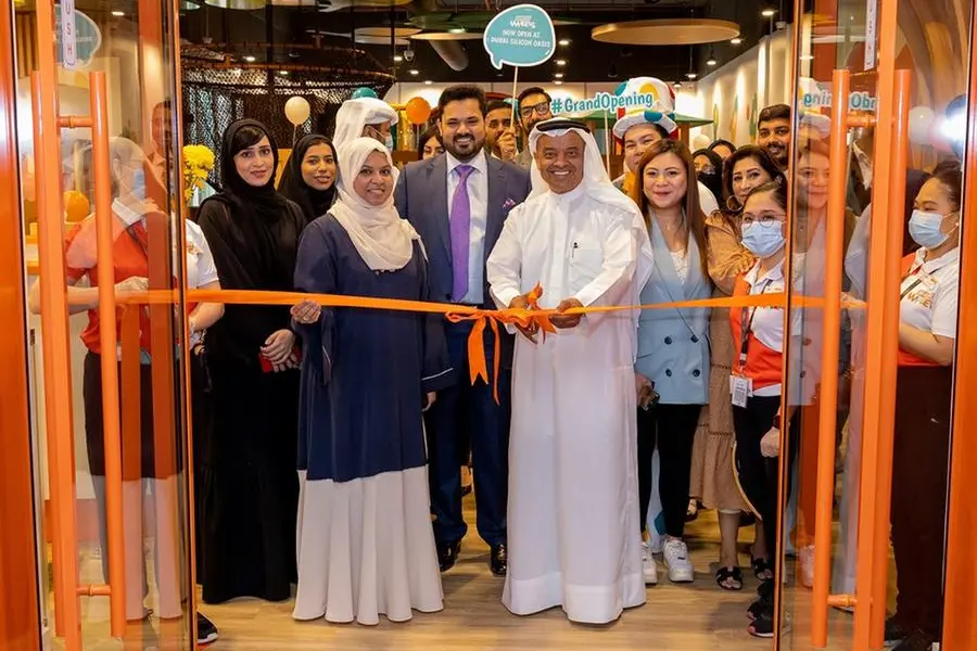 Ribbon Cutting - Ms. Shifa, Mr. Sharoon and Dr. Juma