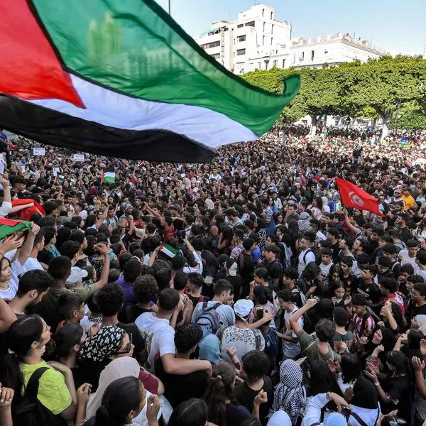 Thousands in Tunisia protest against Israel outside French embassy