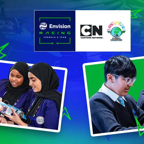 Envision Racing and Cartoon Network EMEA join forces to help kids become climate champions