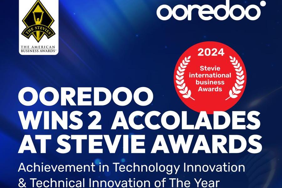 Ooredoo Kuwait wins fouble in Stevie’s Technology Excellence and International Business Award programs