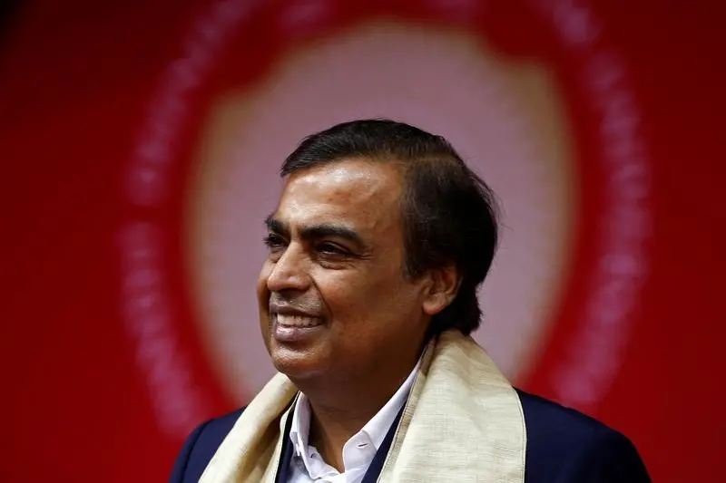 Mukesh Ambani, Chairman and Managing Director of Reliance Industries, attends a convocation at the Pandit Deendayal Petroleum University in Gandhinagar, India, September 23, 2017. REUTERS/Amit Dave - RC193E89C840 , Reuters Images