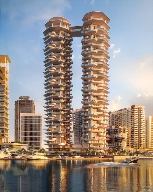 Rendering of Sankari Properties' flagship residential tower in Marasi Marina
