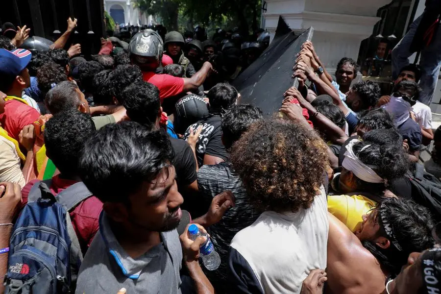 Sri Lankan Protesters Storm Prime Minister's Office After President Flees