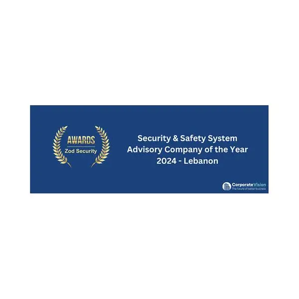 Zod Security wins ‘Security & Safety System Advisory Company of the Year 2024 – Lebanon