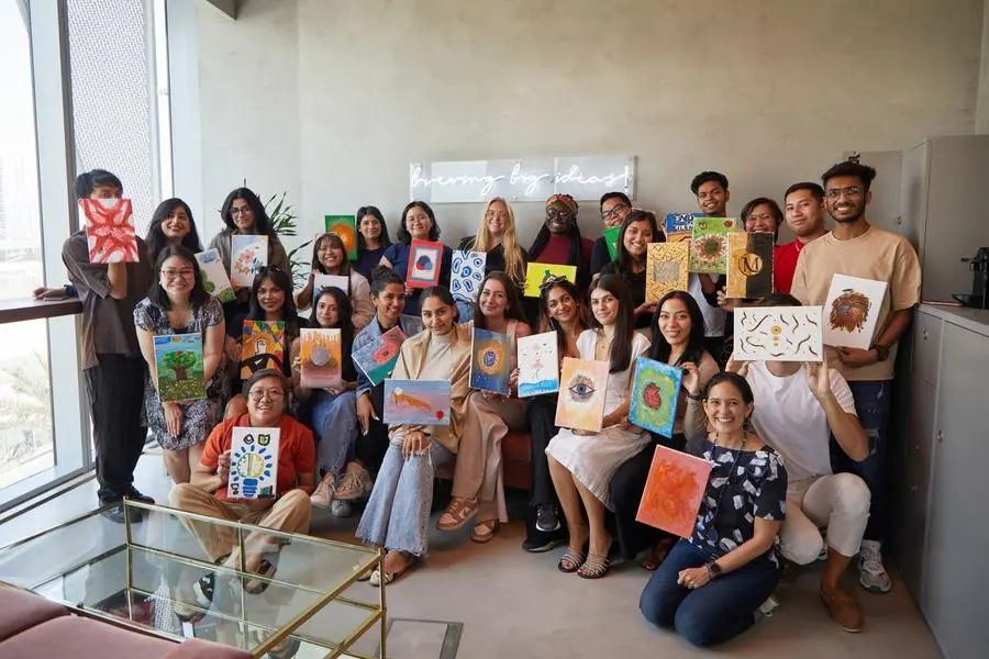 The Coffee team engaged in an art-therapy session, delving into self-expression and stress relief through artistic mediums. Image Courtesy: Coffee Communications