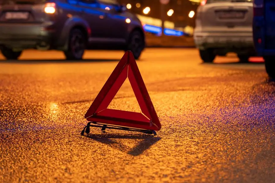 Emergency stop sign at night. Getty Images Image used for illustrative purpose.