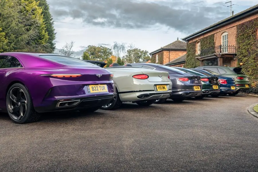 Fleet of Bentleys. Image Courtesy: Bentley Motors