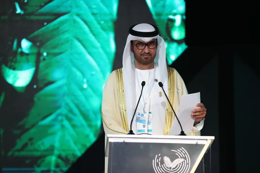COP28 President Dr. Sultan Al Jaber seen at the opening ceremony for MENA Climate Week. Image Courtesy: MENA Climate Week