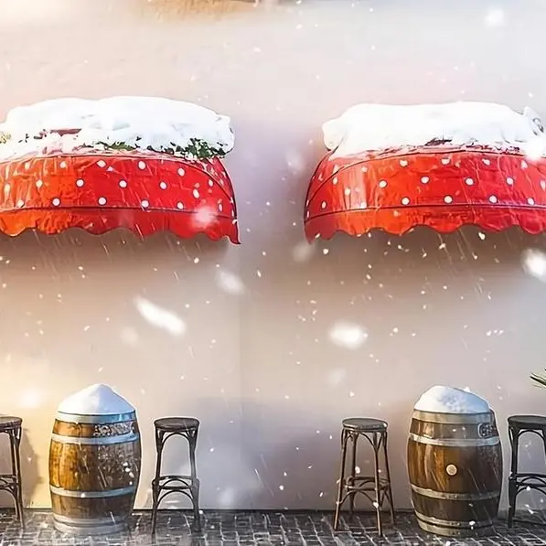 UAE winter: Now, experience snow on Dubai’s rain street