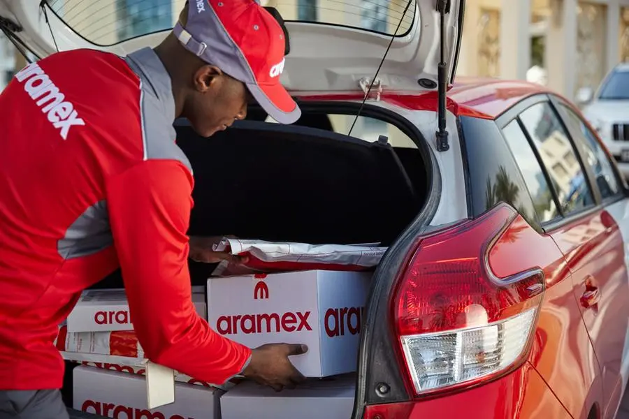 Aramex delivery executive. Image courtesy: Aramex