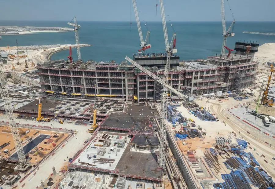 A construction update on the $3.9 billion Wynn Al Marjan Island project as of 1 May, 2024. Image courtesy: Wynn Resorts