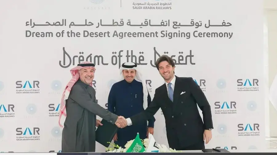 Saudi Arabia Railways has signed an agreement with Italy’s Arsenale Group to launch the “Dream of the Desert” luxury train - the first in the MENA region. Image courtesy: Saudi Press Agency