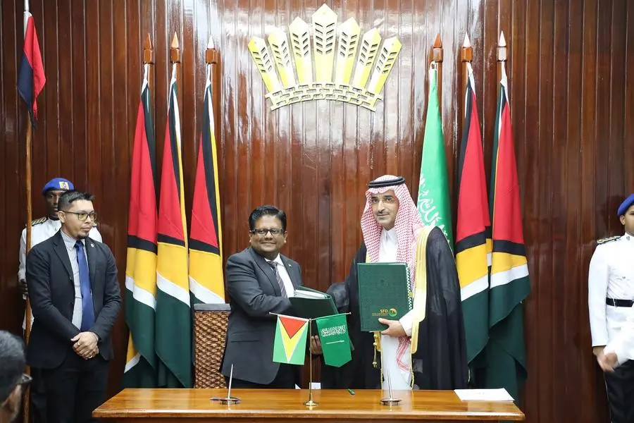 Saudi Fund for Development signs two development loan agreements worth $150mln in Guyana