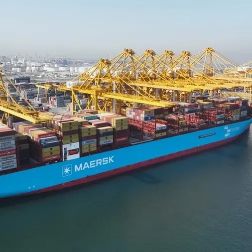Ane Maersk, world’s first large green methanol-enabled vessel, makes her first call at Jebel Ali Port