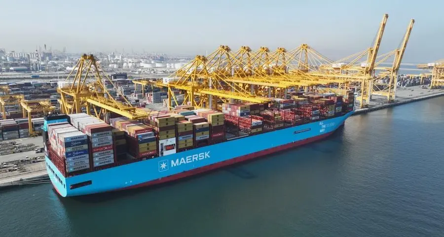 Ane Maersk, world’s first large green methanol-enabled vessel, makes her first call at Jebel Ali Port