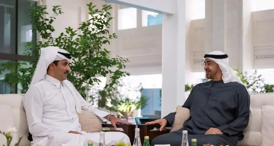 UAE President, Emir of Qatar discuss bilateral relations, regional developments