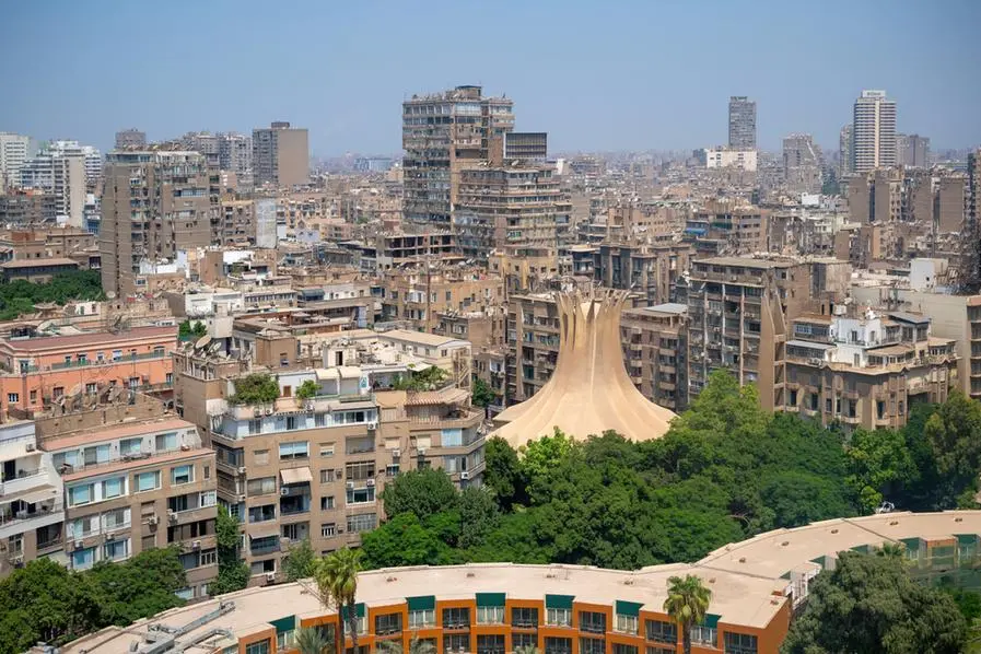 High angle view of downtown Cairo cityscape, Zamalek, Cairo, Egypt. Getty Images Image used for illustrative purpose , Getty Images