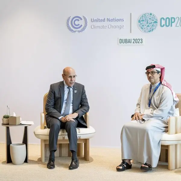 Mansour bin Zayed, President of Mauritania discuss bilateral ties at COP28