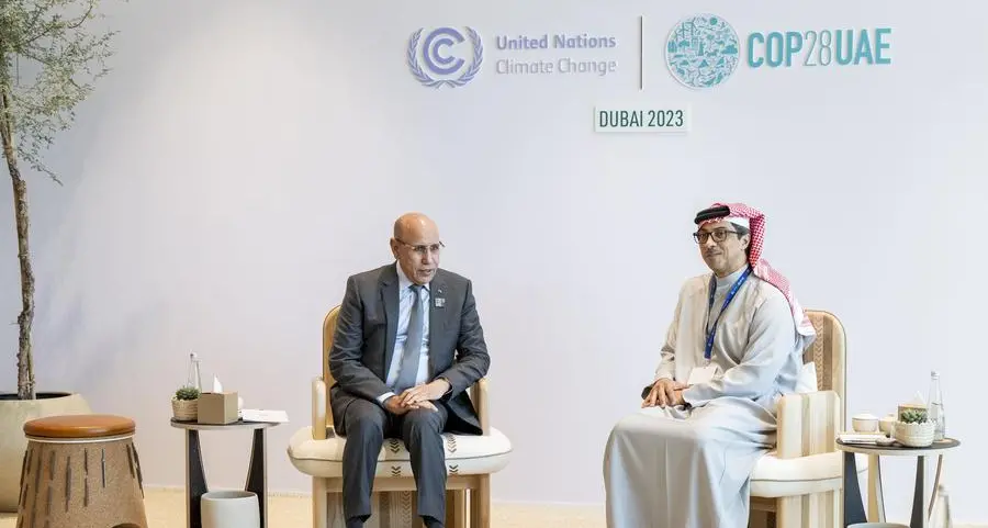 Mansour bin Zayed, President of Mauritania discuss bilateral ties at COP28