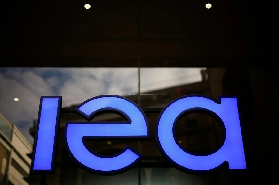 FILE PHOTO: A view of the logo of the International Energy Agency in Paris, France, December 15, 2023. REUTERS/Sarah Meyssonnier/File Photo , Reuters