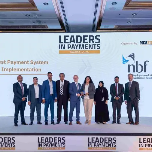 National Bank of Fujairah wins two awards at MEA finance leaders in payments Awards 2024