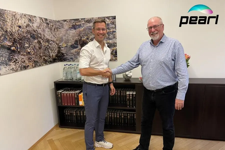 (From left) Martin Kruczinna, CEO of Pearl Group, and Dr Wilhelm Lamberts, Managing Director of Pearl Deutschland. Image Courtesy: Pearl Group