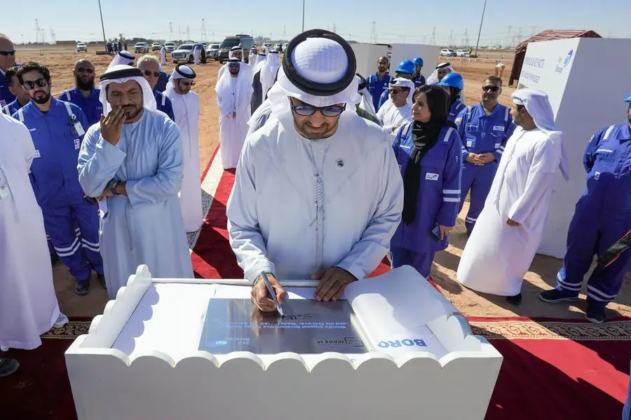Dr. Sultan Al Jaber, ADNOC Managing Director and Group CEO and Chairman of Borouge witnessed the construction progress including the installation of the UAE-built Borstar gas phase reactor.
