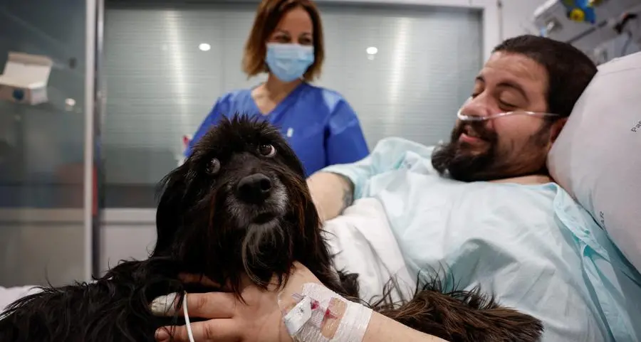 Spanish hospital enlists therapy dogs to boost ICU patients' morale
