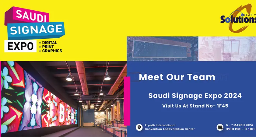 Creative Solutions Co. Ltd. announces participation in Saudi Signage Expo 2024