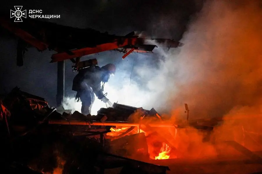 Russian attack damages critical infrastructure in Ukraine's Cherkasy, governor says