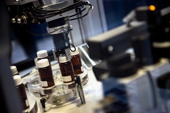 medicine chemical lab machine to pack and export for the pharmacy to medical for healthy , Getty Images/Getty Images