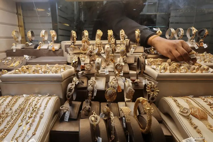 A gold vendor sorts jewellery pieces inside a shop at the gold market area, as gold prices recorded an increase after devaluation of the local currency, in Cairo, Egypt January 12, 2024. REUTERS/Amr Abdallah Dalsh , Reuters